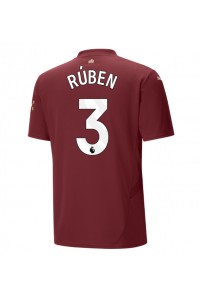 Fotbalové Dres Manchester City Ruben Dias #3 Třetí Oblečení 2024-25 Krátký Rukáv